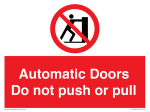 PV10071: Automatic Doors  Do not push or pull