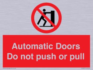 PV10071: Automatic Doors  Do not push or pull