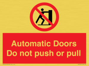 PV10071: Automatic Doors  Do not push or pull
