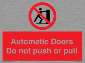 PV10071: Automatic Doors  Do not push or pull