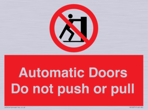 PV10071: Automatic Doors  Do not push or pull