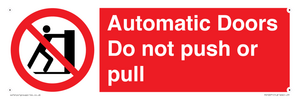 PV10071: Automatic Doors  Do not push or pull