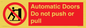 PV10071: Automatic Doors  Do not push or pull