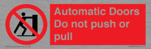 PV10071: Automatic Doors  Do not push or pull