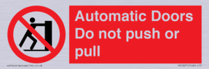 PV10071: Automatic Doors  Do not push or pull