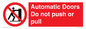 PV10071: Automatic Doors  Do not push or pull