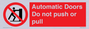 PV10071: Automatic Doors  Do not push or pull