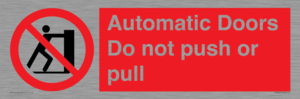 PV10071: Automatic Doors  Do not push or pull