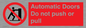 PV10071: Automatic Doors  Do not push or pull