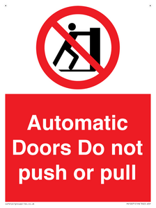 PV10071: Automatic Doors  Do not push or pull