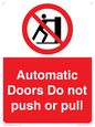 PV10071: Automatic Doors  Do not push or pull
