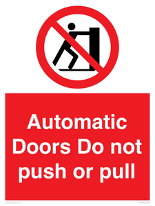 PV10071: Automatic Doors  Do not push or pull