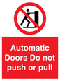 PV10071: Automatic Doors  Do not push or pull