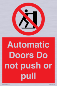 PV10071: Automatic Doors  Do not push or pull