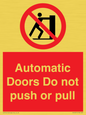 PV10071: Automatic Doors  Do not push or pull