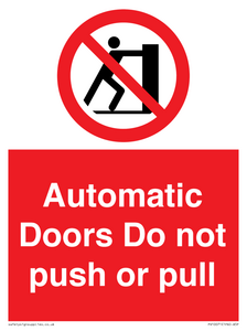 PV10071: Automatic Doors  Do not push or pull