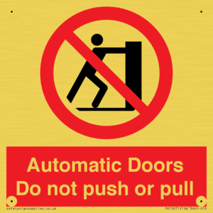 PV10071: Automatic Doors  Do not push or pull