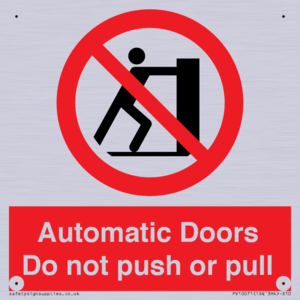 PV10071: Automatic Doors  Do not push or pull