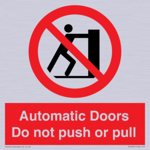 PV10071: Automatic Doors  Do not push or pull