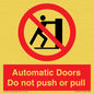 PV10071: Automatic Doors  Do not push or pull