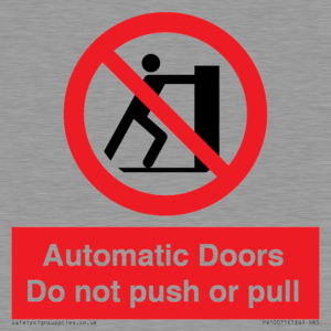 PV10071: Automatic Doors  Do not push or pull