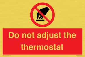 PV10105: Do not adjust the thermostat
