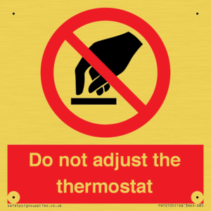 PV10105: Do not adjust the thermostat