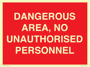 PV10250: DANGEROUS AREA, NO UNAUTHORISED PERSONNEL