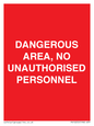 PV10250: DANGEROUS AREA, NO UNAUTHORISED PERSONNEL