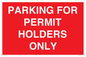 PV10252: PARKING FOR PERMIT HOLDERS ONLY