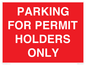 PV10252: PARKING FOR PERMIT HOLDERS ONLY