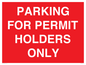 PV10252: PARKING FOR PERMIT HOLDERS ONLY