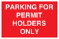 PV10252: PARKING FOR PERMIT HOLDERS ONLY