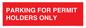 PV10252: PARKING FOR PERMIT HOLDERS ONLY