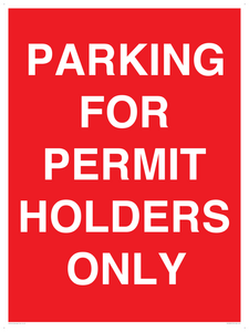 PV10252: PARKING FOR PERMIT HOLDERS ONLY