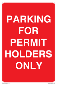 PV10252: PARKING FOR PERMIT HOLDERS ONLY