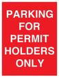 PV10252: PARKING FOR PERMIT HOLDERS ONLY