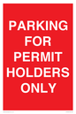 PV10252: PARKING FOR PERMIT HOLDERS ONLY