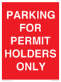 PV10252: PARKING FOR PERMIT HOLDERS ONLY