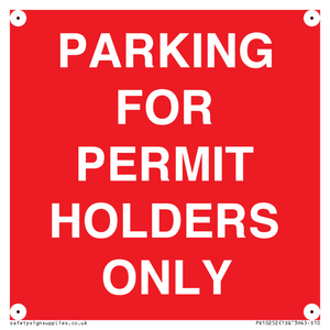 PV10252: PARKING FOR PERMIT HOLDERS ONLY
