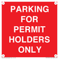 PV10252: PARKING FOR PERMIT HOLDERS ONLY