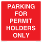 PV10252: PARKING FOR PERMIT HOLDERS ONLY