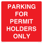 PV10252: PARKING FOR PERMIT HOLDERS ONLY