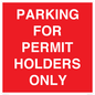 PV10252: PARKING FOR PERMIT HOLDERS ONLY