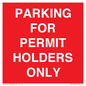 PV10252: PARKING FOR PERMIT HOLDERS ONLY