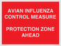 PV10372: AVIAN INFLUENZA CONTROL MEASURE PROTECTION ZONE AHEAD