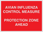 PV10372: AVIAN INFLUENZA CONTROL MEASURE PROTECTION ZONE AHEAD