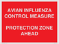 PV10372: AVIAN INFLUENZA CONTROL MEASURE PROTECTION ZONE AHEAD