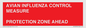 PV10372: AVIAN INFLUENZA CONTROL MEASURE PROTECTION ZONE AHEAD