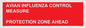 PV10372: AVIAN INFLUENZA CONTROL MEASURE PROTECTION ZONE AHEAD